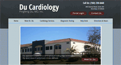 Desktop Screenshot of ducardiology.com