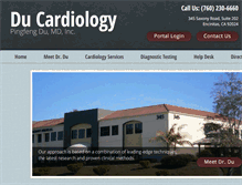 Tablet Screenshot of ducardiology.com